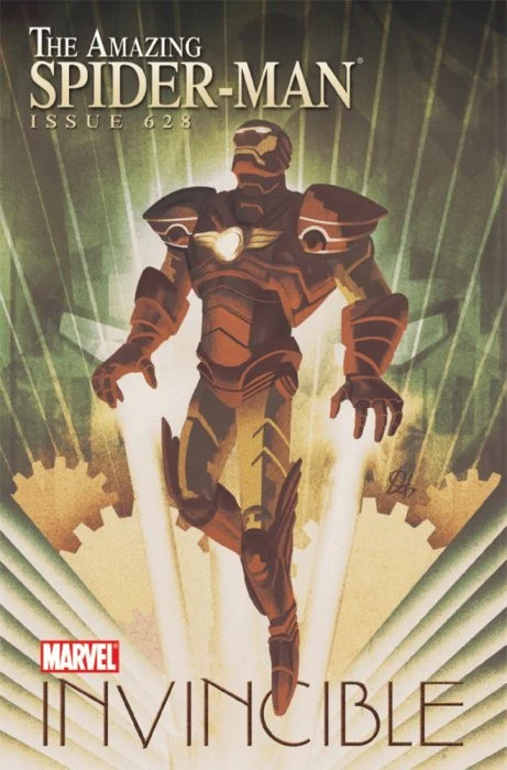The Amazing Spider-Man #628 1:15 Mike Del Mundo Iron Man by Design Variant