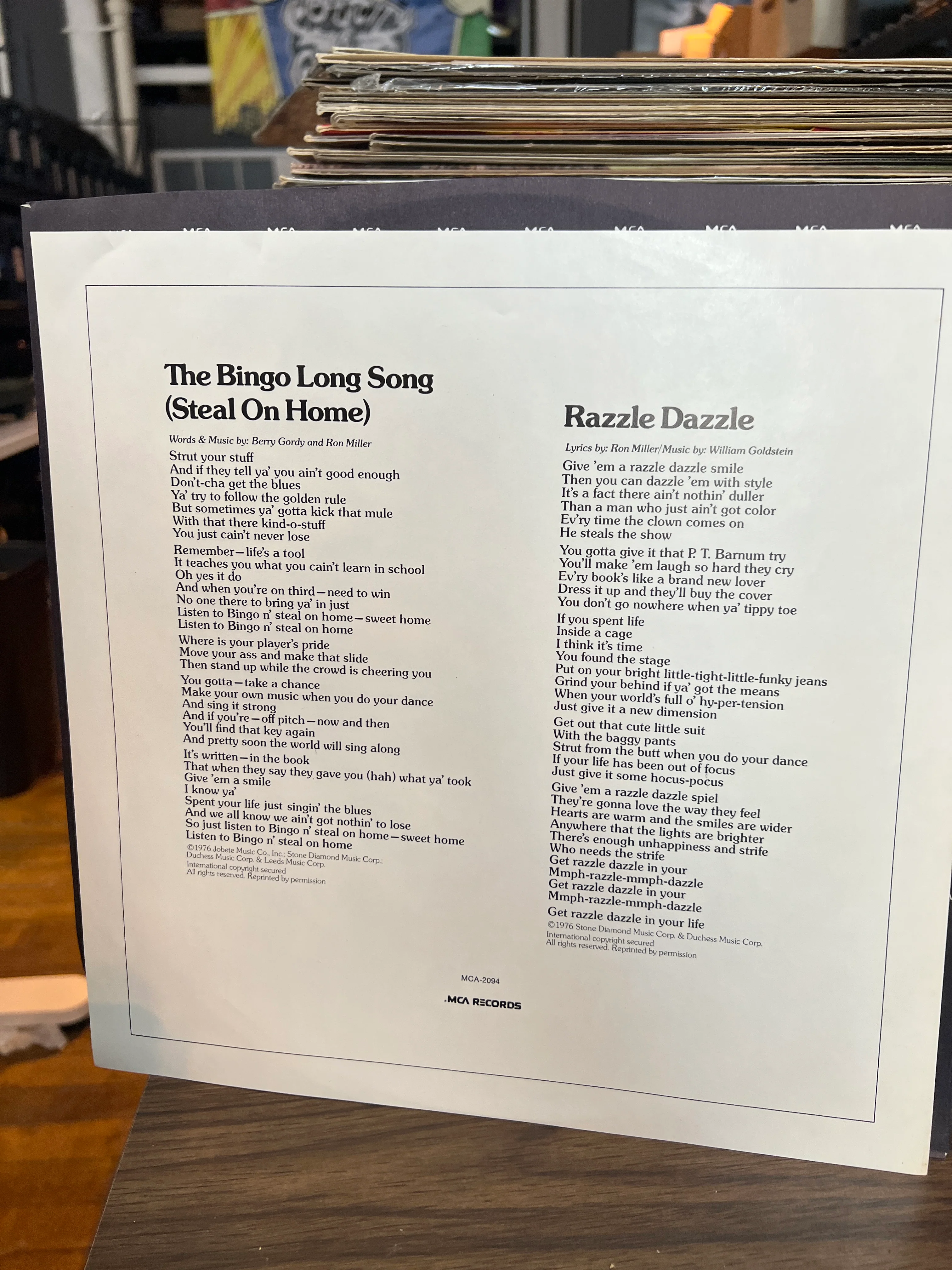 The Bingo Long Traveling All-Stars & Motor Kings : OST Soundtrack LP 1st Pressing - Image 2
