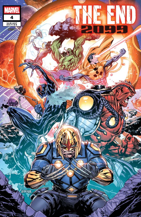 THE END 2099 #4 KEN LASHLEY BATTLE VARIANT
