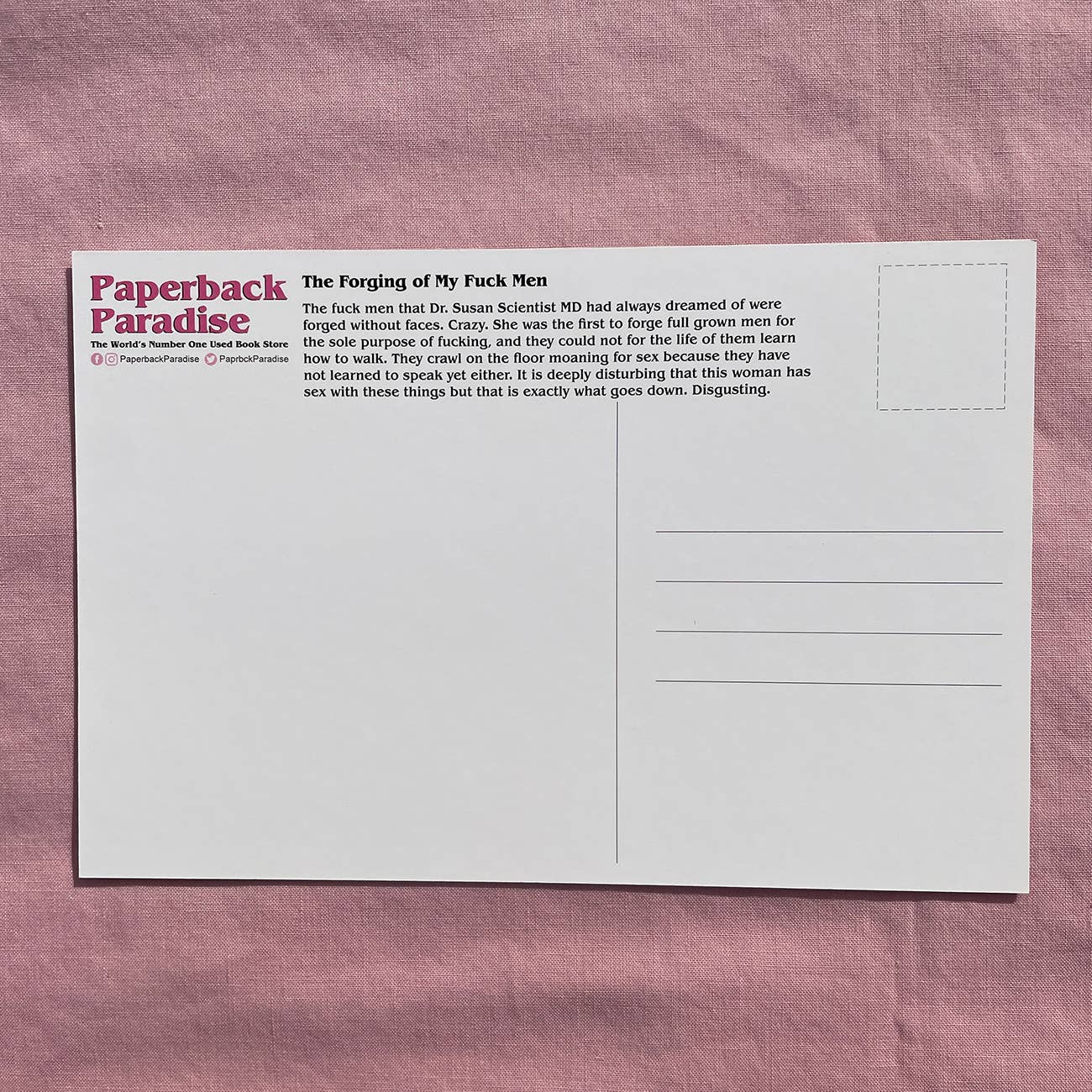 The Forging of My Fuck Men Postcard - Image 2
