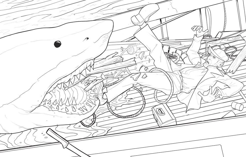 The Official Jaws Coloring Book - Image 4