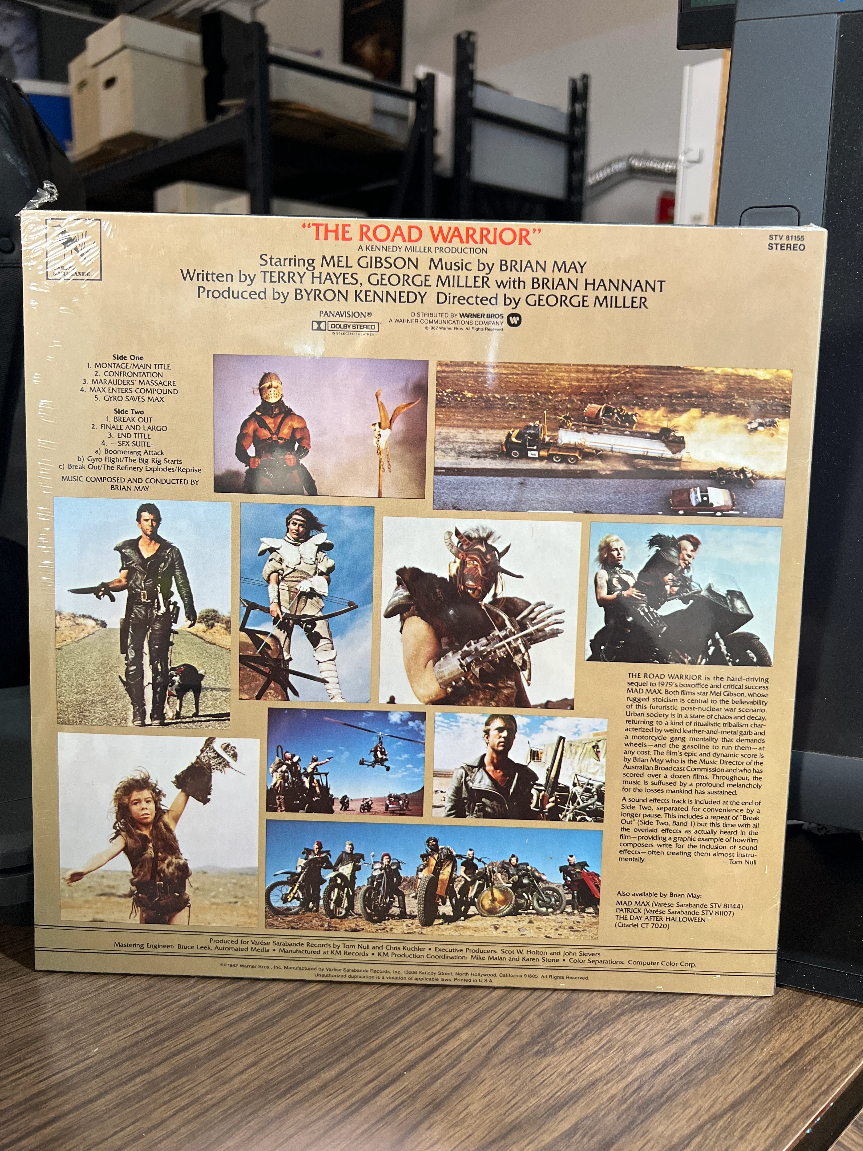 The Road Warrior (Mad Max II) : Soundtrack OST LP (STV 81155) SEALED! - Image 2
