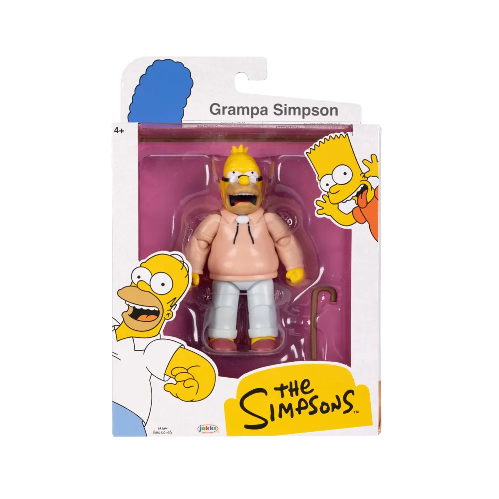 The Simpsons: Grampa Simpson 5in Premium Action Figure MIB (Jakks 2025) - Image 2
