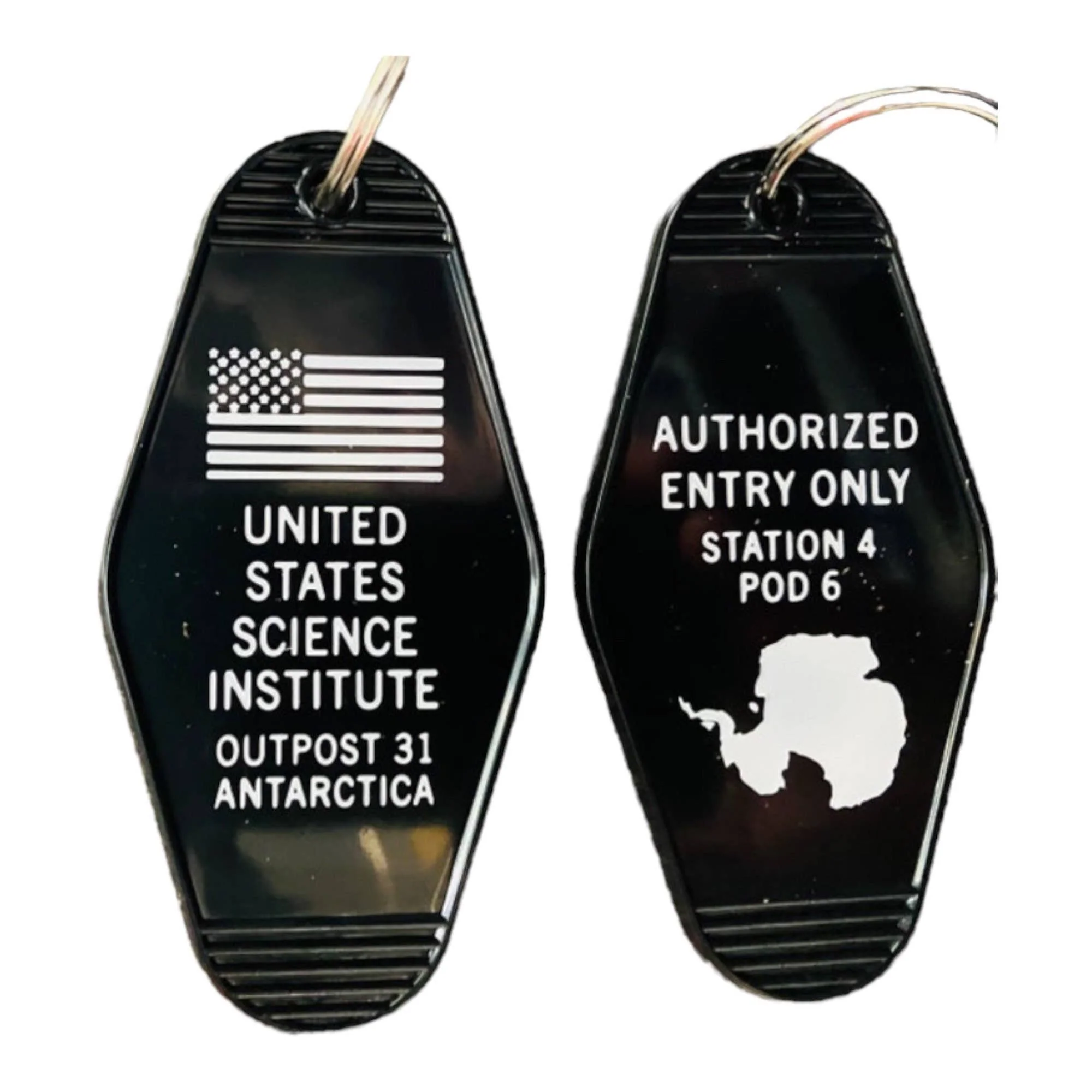 Key Tag/Keychain: US Science Reesearch Antarctica (The Thing)