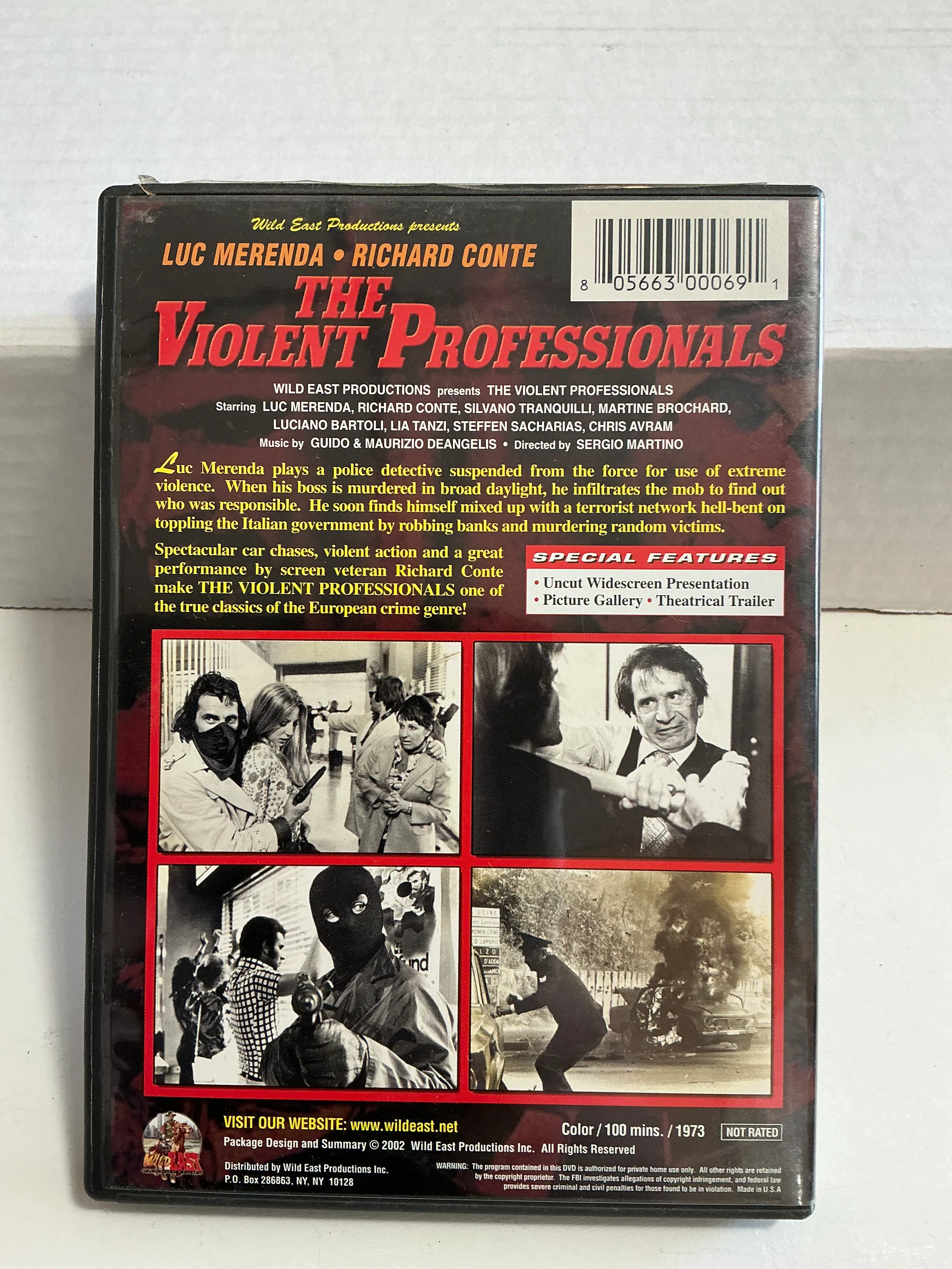 The Violent Professionals DVD (Used) Euro-Crime Collection Volume One - Image 2