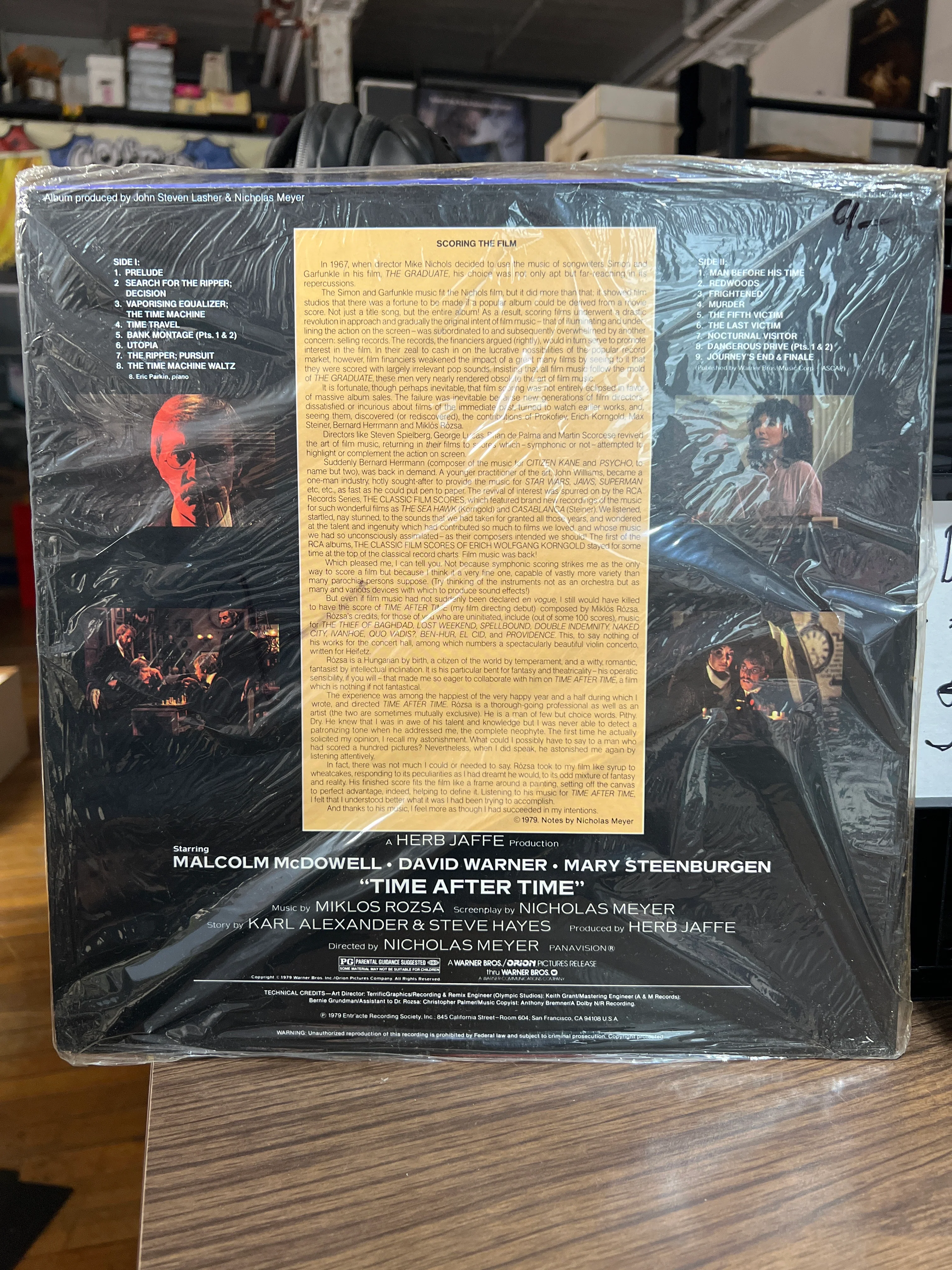 Time After Time : Soundtrack OST LP Sealed ERS-6517 - Image 2