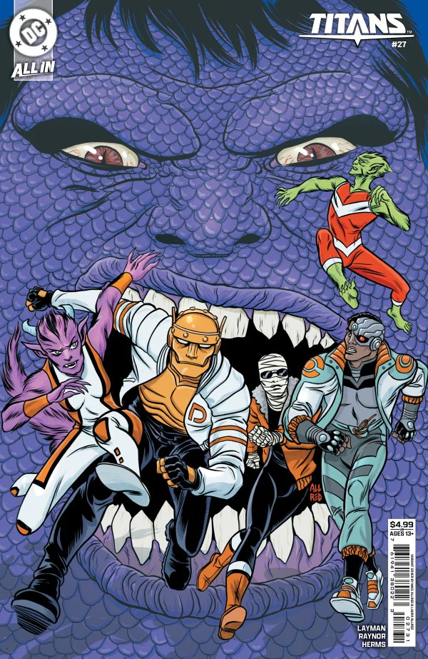 TITANS #27 (2025) CVR C MICHAEL ALLRED CARD STOCK VAR
