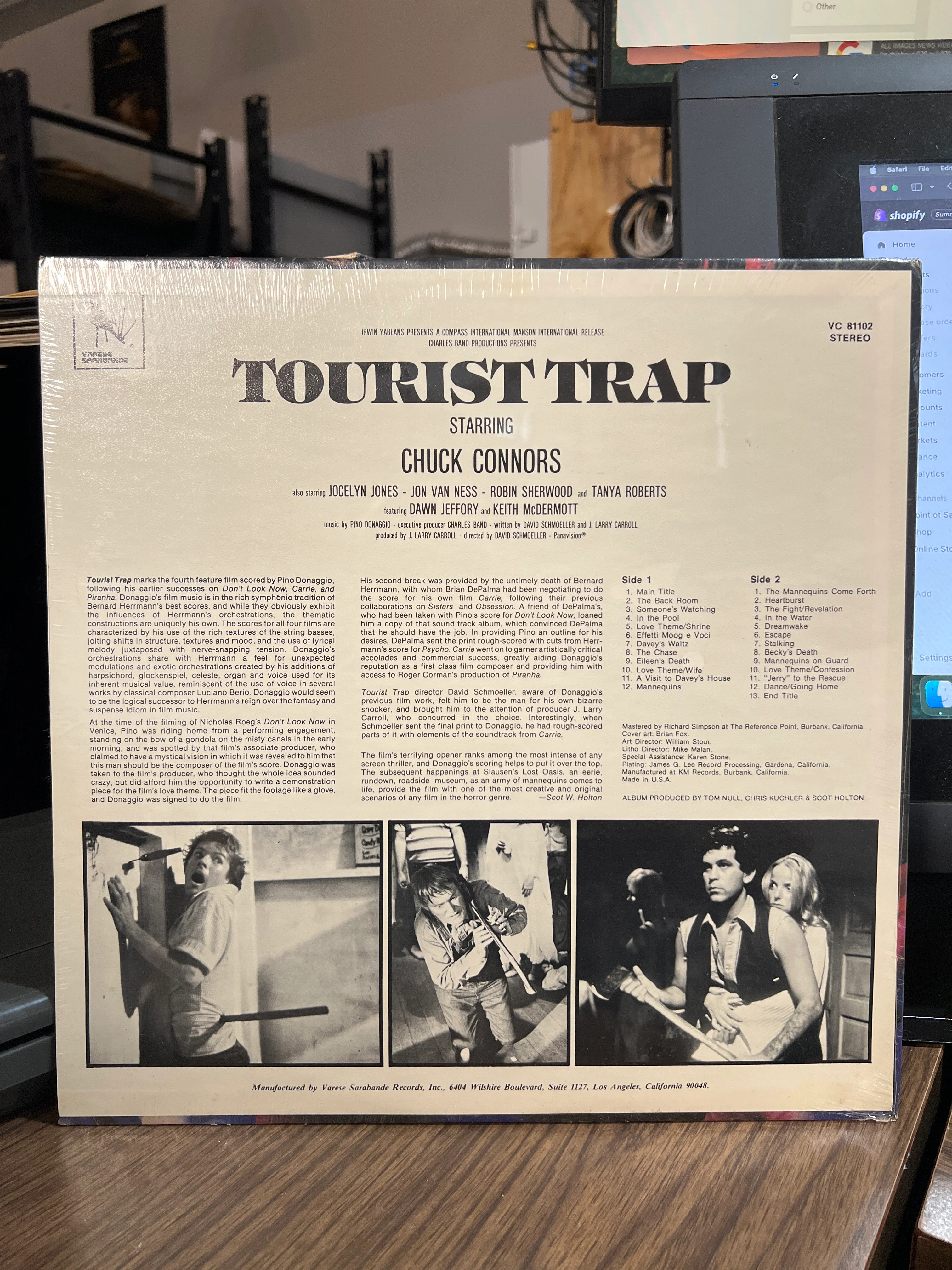 Tourist Trap : Soundtrack OST LP SEALED (VC 81102) - Image 2