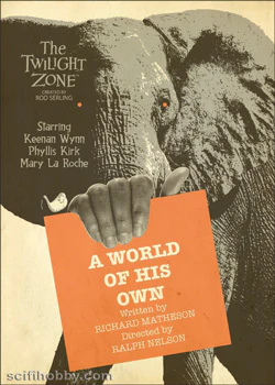 Twilight Zone Archives Trading Cards : A World Of His Own J100