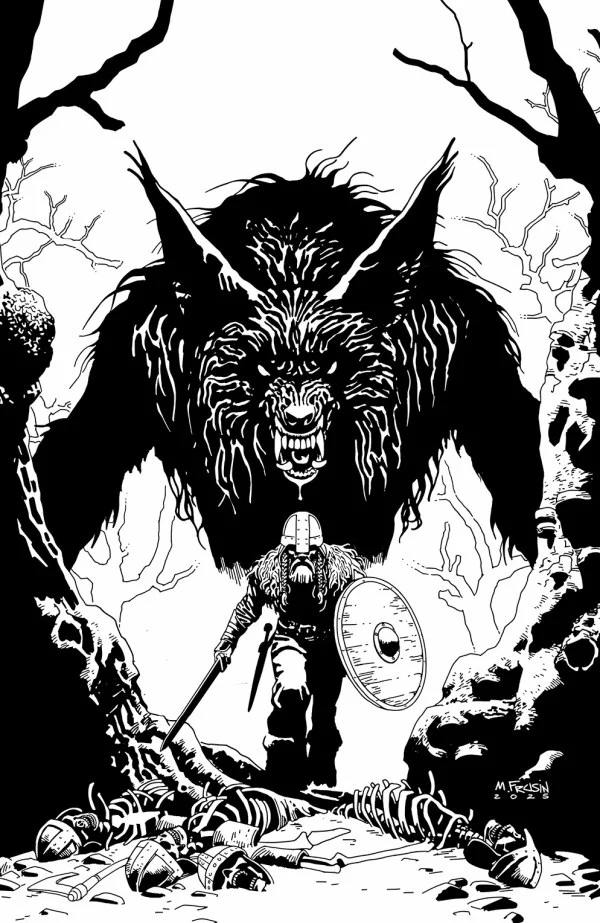 VIKING MOON #1 (OF 5) CVR E INC 1:25 MARCELO FRUSIN B&W VAR