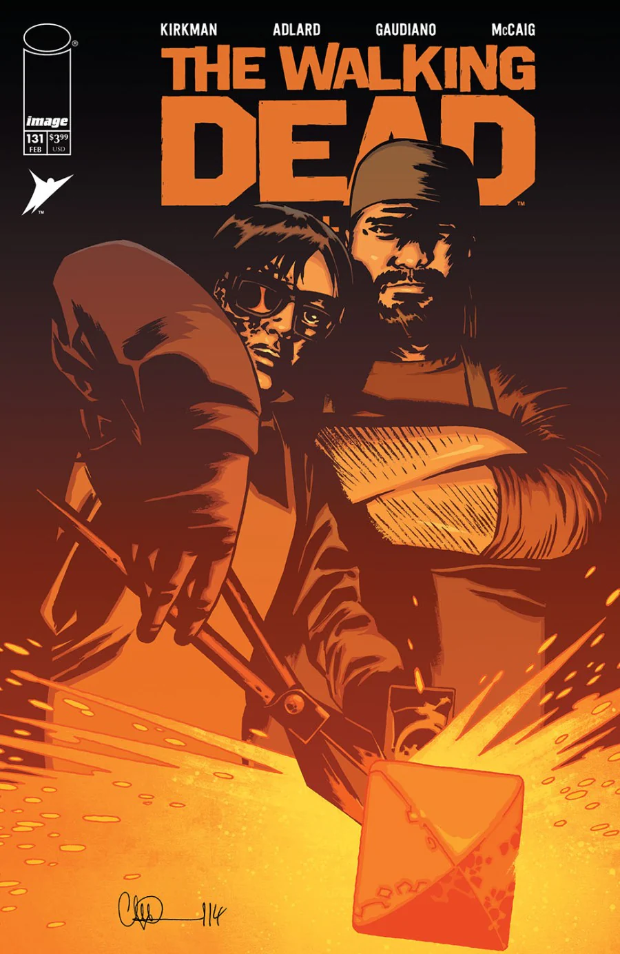 WALKING DEAD DELUXE #131 CVR B CHARLIE ADLARD & DAVE MCCAIG VAR (MR)
