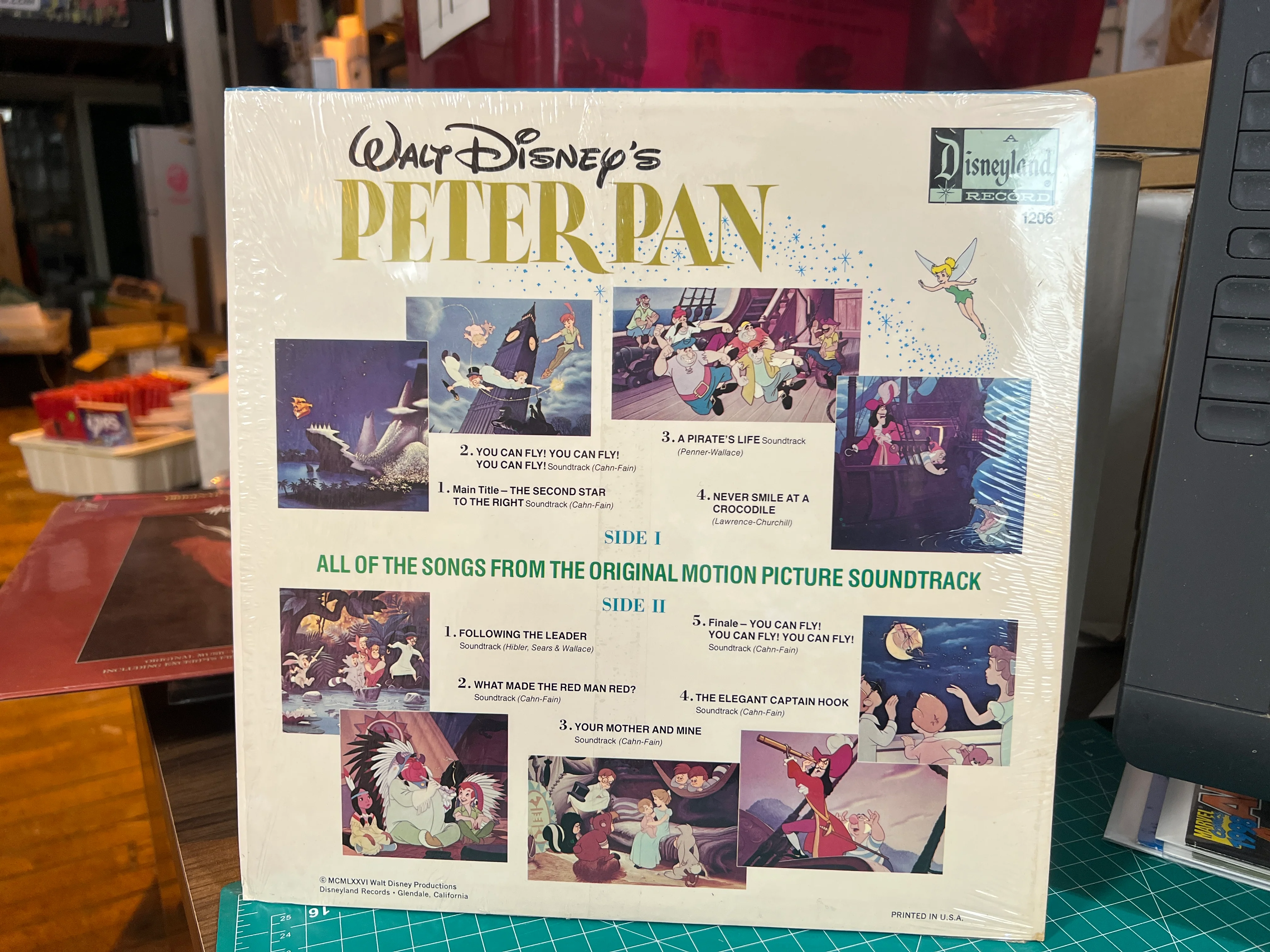 Walt Disney : Peter Pan Disneyland Record 1206 LP - Image 2