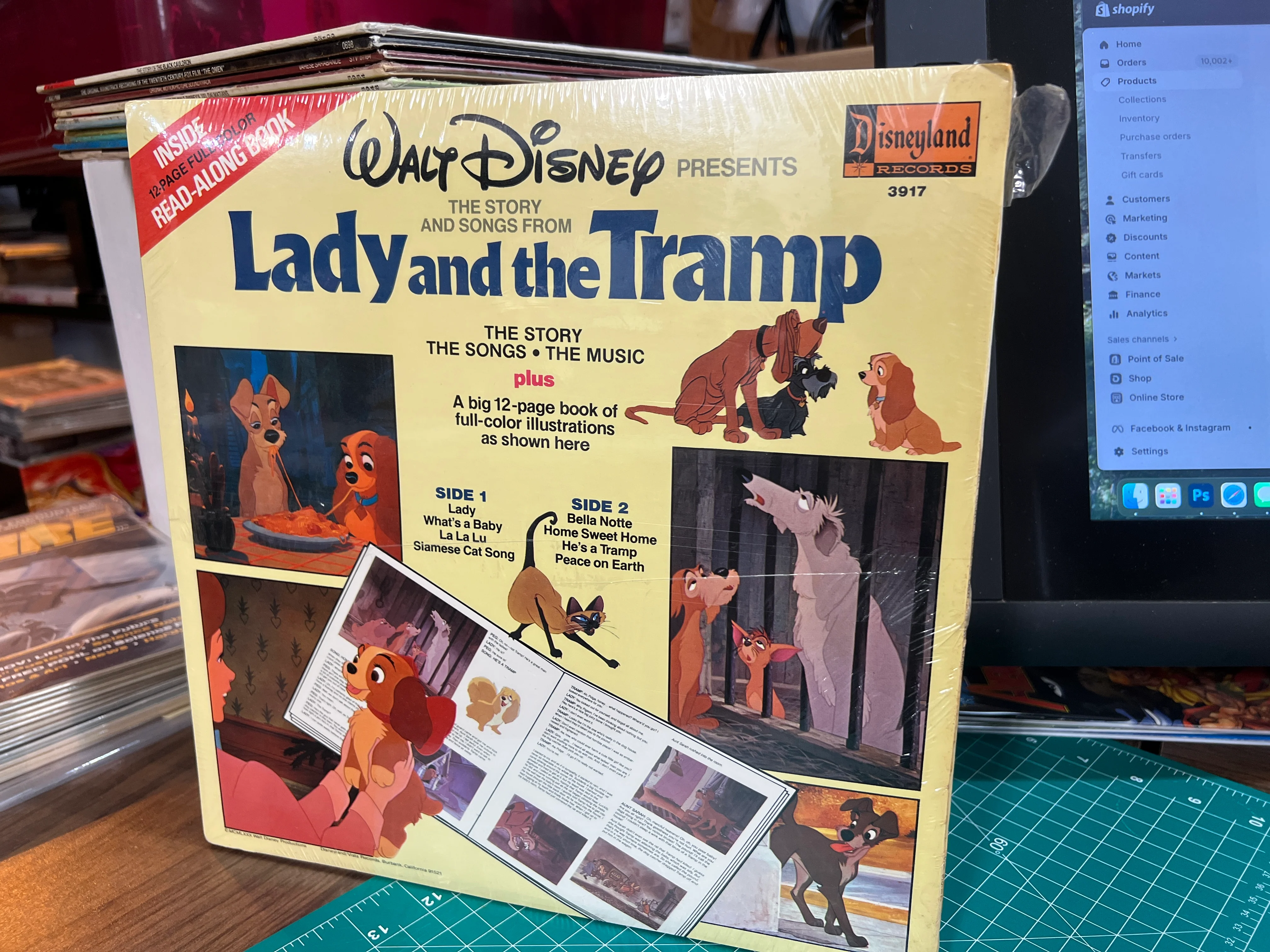 Walt Disney's Story & Songs from Lady and the Tramp LP 3917 SEALED! - Image 2