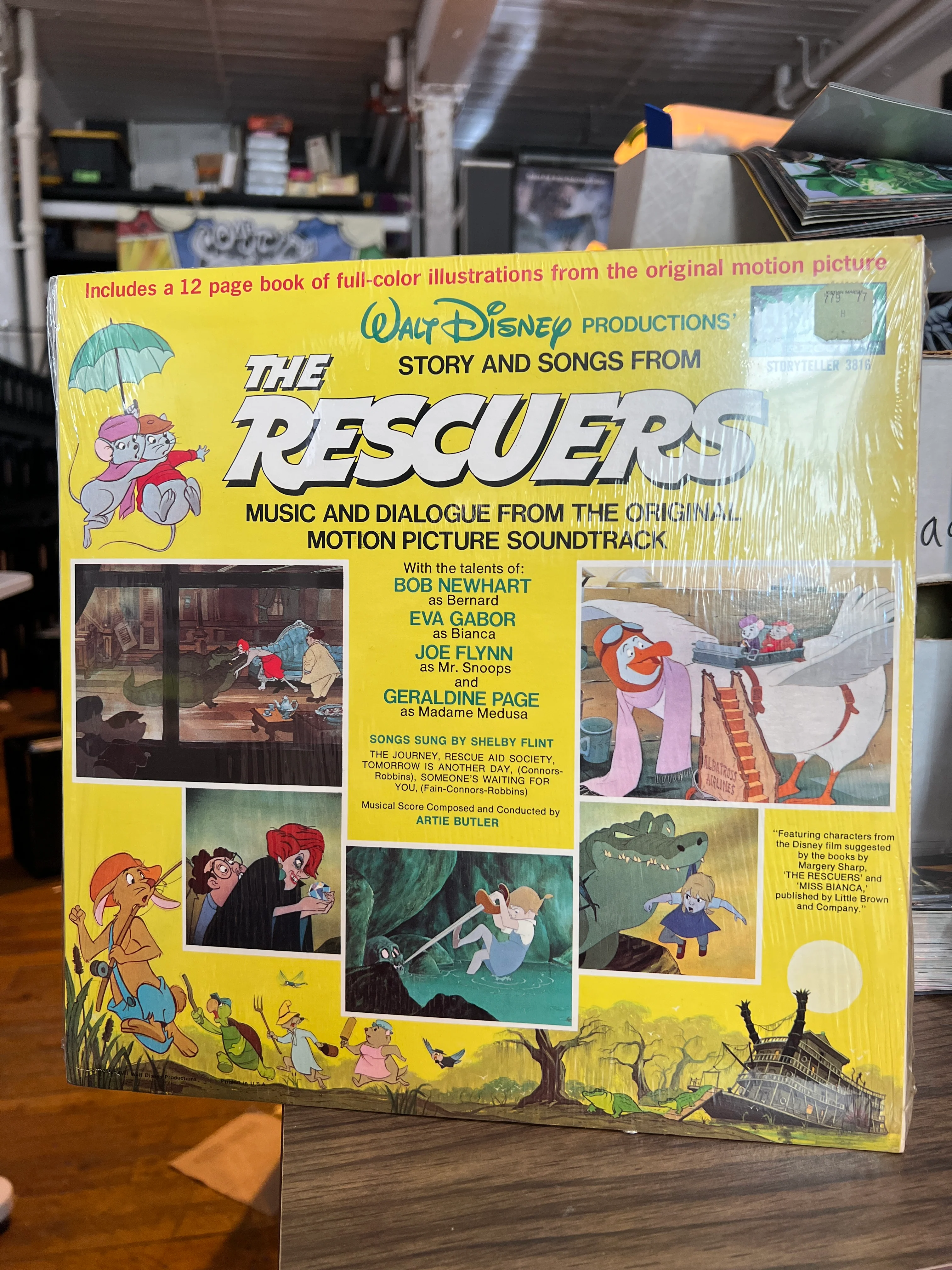 Walt Disney's The Rescuers OST Soundtrack LP Sealed Storyteller 3816 - Image 2