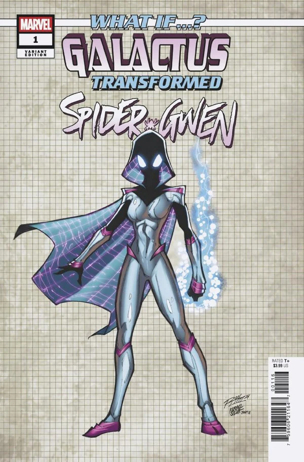 WHAT IF...? GALACTUS: GALACTUS TRANSFORMED SPIDER-GWEN? #1 RON LIM DESIGN VARIAN T