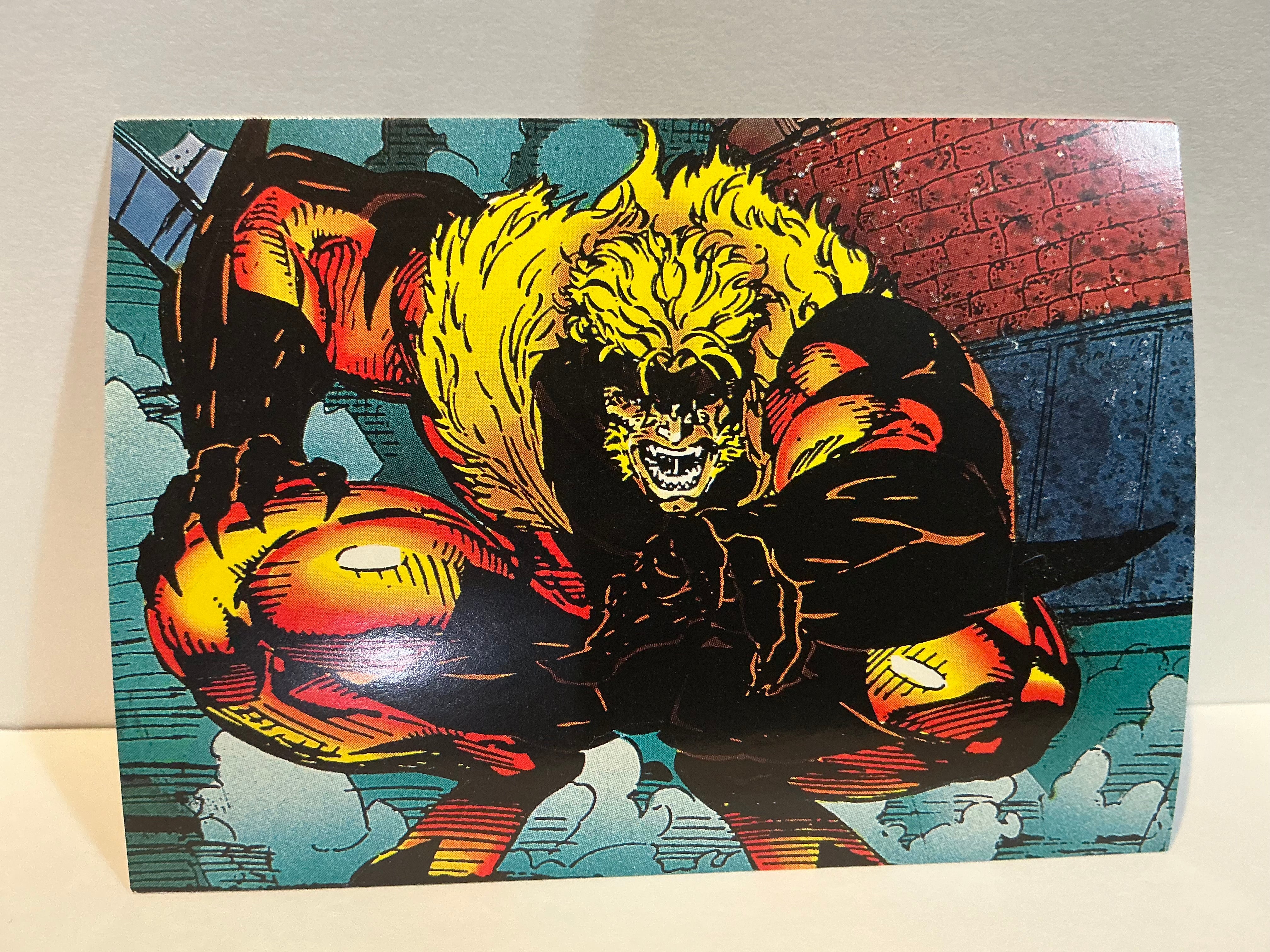Wolverine : From Then 'Till Now (1992 Trading Card) : #78 Sabretooth