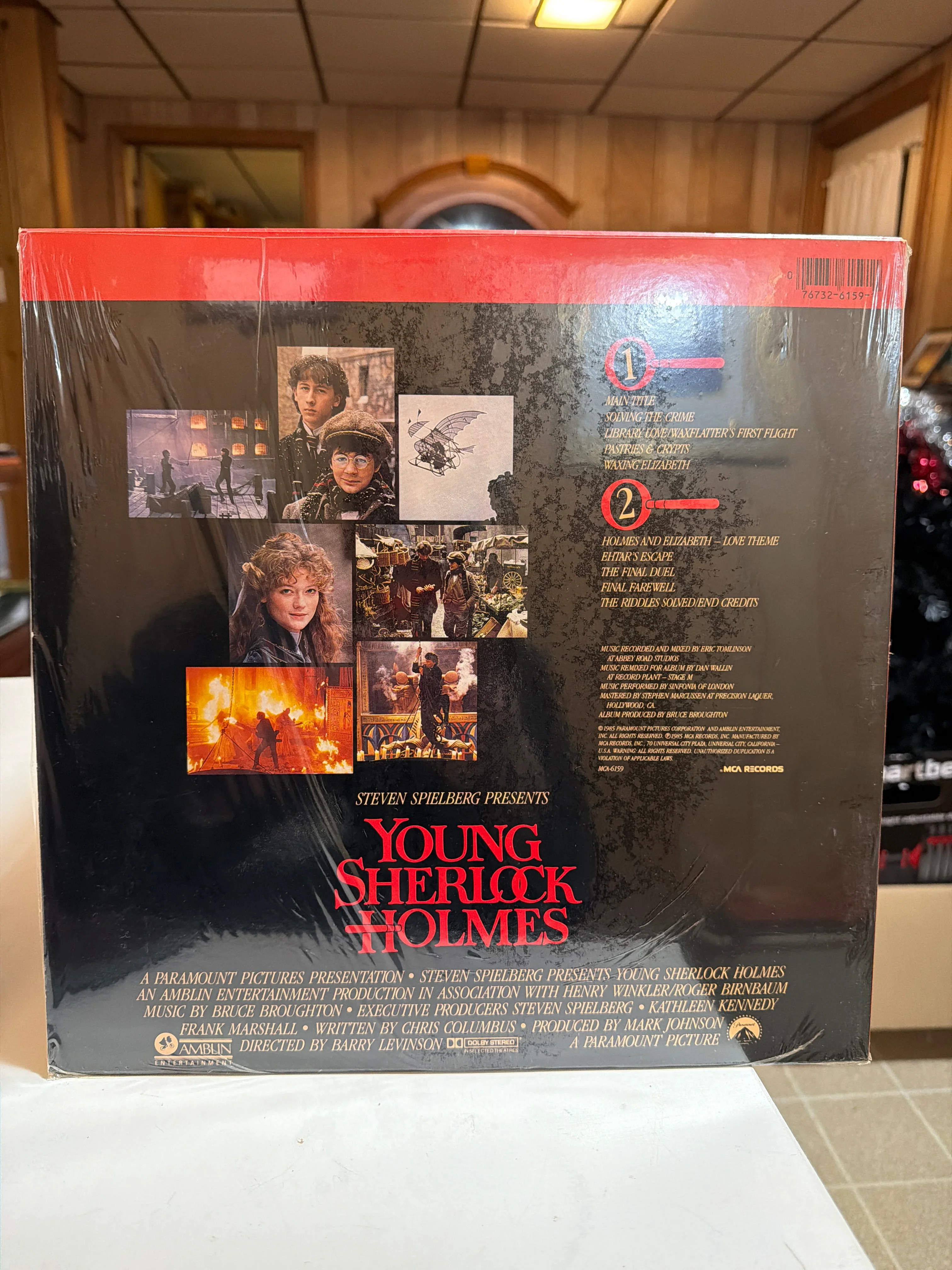 Young Sherlock Holmes OST Soundtrack LP (Original Pressing) - Image 2